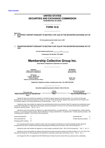 Thumbnail Soho House & Co 10-Q Quarterly Report FY2021 