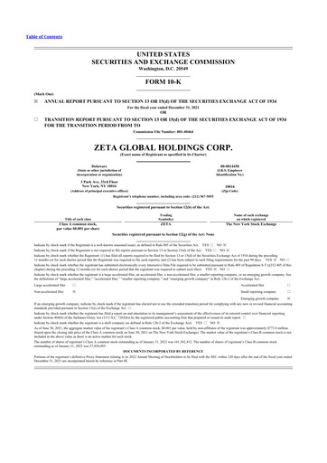 Thumbnail Zeta Global 10-K Annual Report 2021