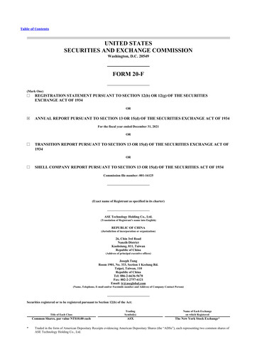 Vorschaubild ASE Group
 20-F Jahresbericht 2021