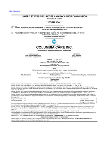 Thumbnail The Cannabist Company 10-K Annual Report 