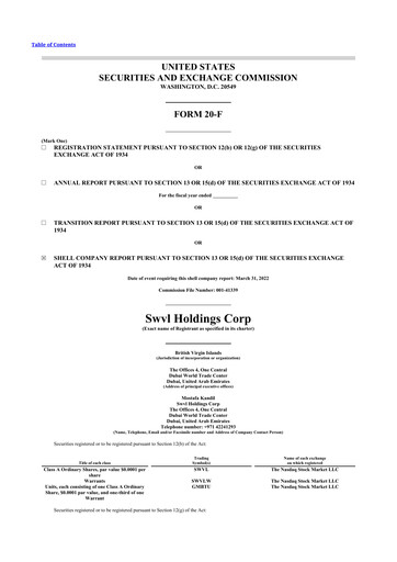 Thumbnail Swvl Holdings 20-F Annual Report 