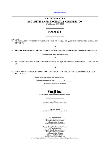 Thumbnail Yunji 20-F Annual Report 2021