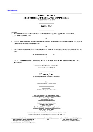 Thumbnail JD.com 20-F Annual Report 2021