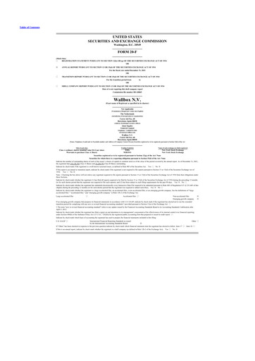 Thumbnail Wallbox 20-F Annual Report 2021