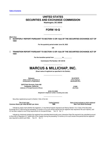Thumbnail Marcus & Millichap 10-Q Quarterly Report FY2022 