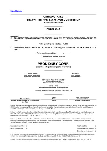 Thumbnail ProKidney 10-Q Quarterly Report FY 