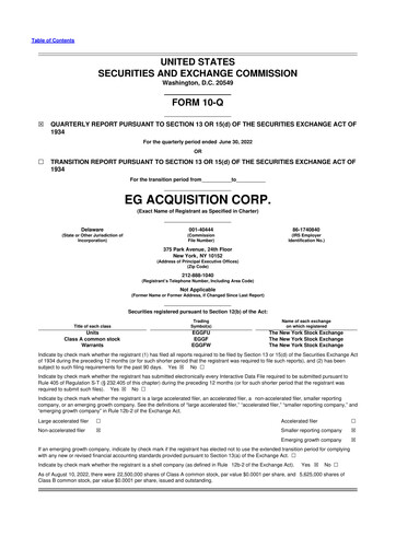 Vorschaubild flyExclusive 10-Q Quartalsbericht 2022 