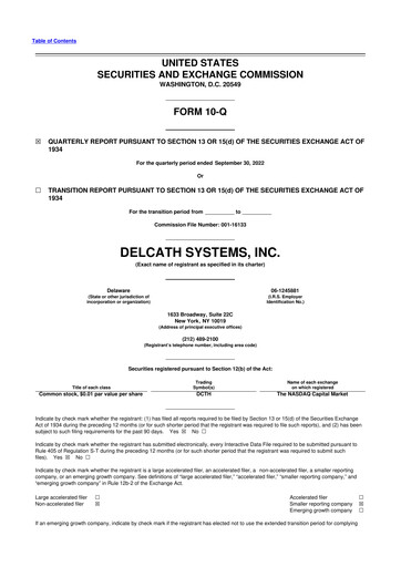 Thumbnail Delcath Systems 10-Q Quarterly Report FY2022 