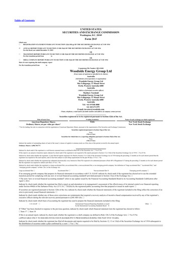 Thumbnail Woodside Energy 20-F Annual Report 2022