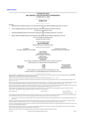 Thumbnail Alvotech 20-F Annual Report 2022