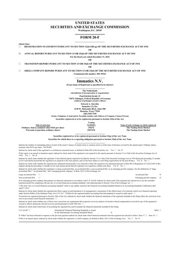 Vorschaubild Immatics 20-F Jahresbericht 2022