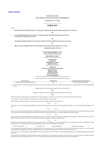 Vorschaubild ASE Group
 20-F Jahresbericht 2022