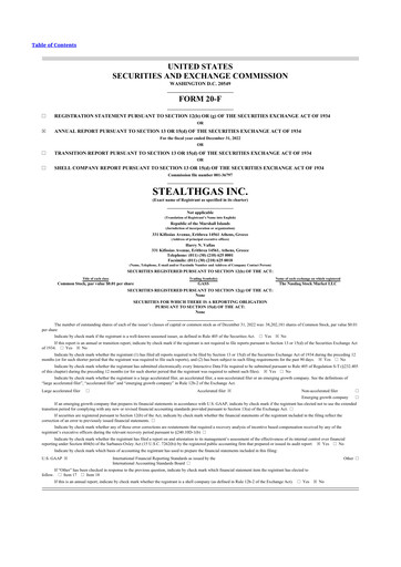 Thumbnail StealthGas 20-F Annual Report 2022