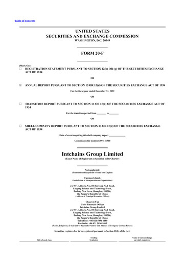 Thumbnail Intchains Group 20-F Annual Report 2022