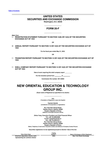 Thumbnail New Oriental 20-F Annual Report 2023