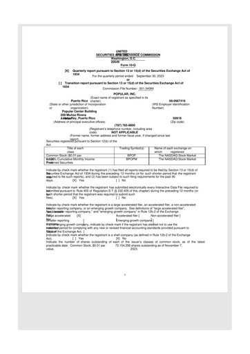 Thumbnail Popular, Inc. (Banco Popular de Puerto Rico) 10-Q Quarterly Report FY2023 