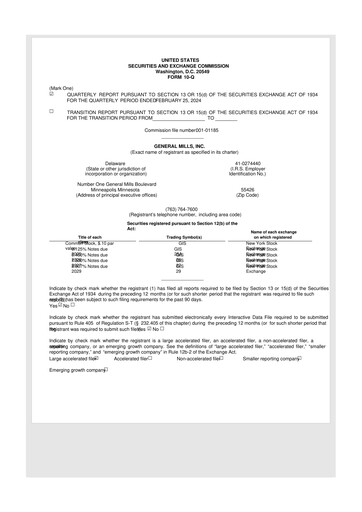 Thumbnail General Mills 10-Q Quarterly Report FY2024 