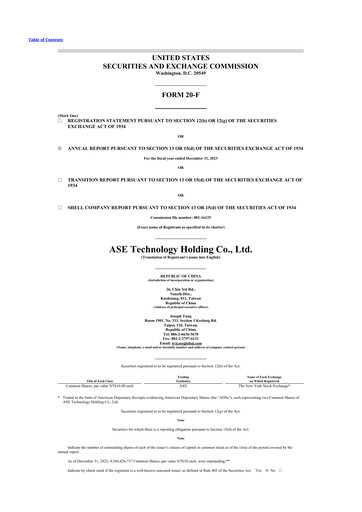 Vorschaubild ASE Group
 20-F Jahresbericht 2023