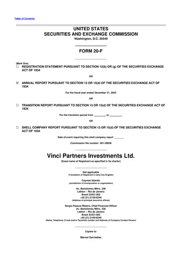Thumbnail Vinci Compass Investments 20-F Annual Report 2023