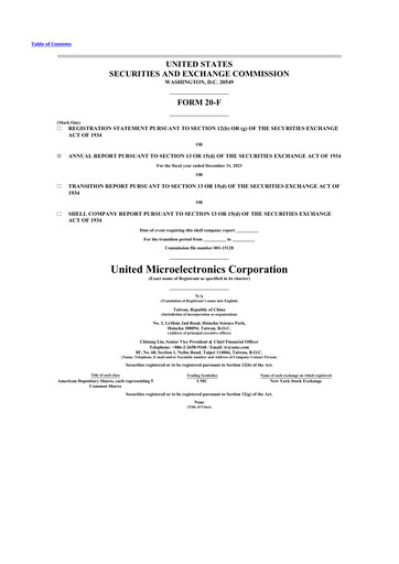 Thumbnail United Microelectronics 20-F Annual Report 2023