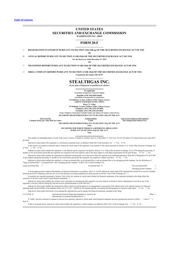 Thumbnail StealthGas 20-F Annual Report 2023