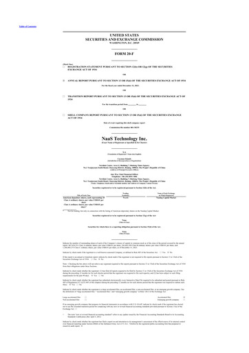 Thumbnail NaaS Technology 20-F Annual Report 2023