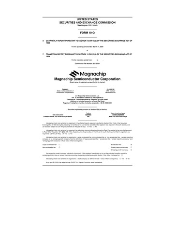 Miniature Magnachip Semiconductor 10-Q Rapport trimestriel 2024 