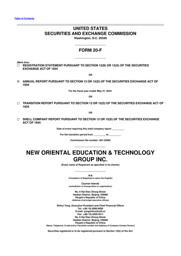 Thumbnail New Oriental 20-F Annual Report 2024