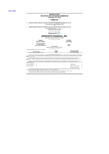 Thumbnail Genworth Financial
 10-Q Quarterly Report FY2024 