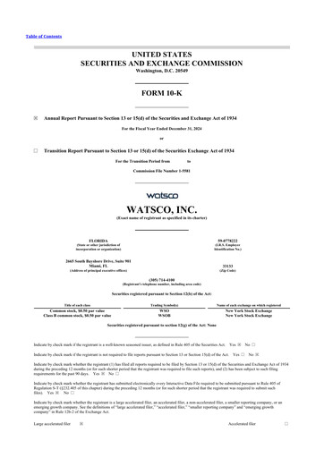 Thumbnail Watsco
 10-K Annual Report 2024