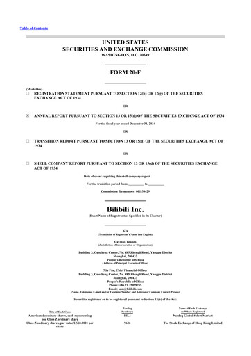 Thumbnail Bilibili 20-F Annual Report 2024