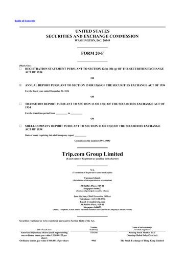 Thumbnail Trip.com 20-F Annual Report 2024