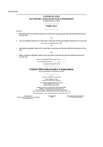 Thumbnail United Microelectronics 20-F Annual Report 2024