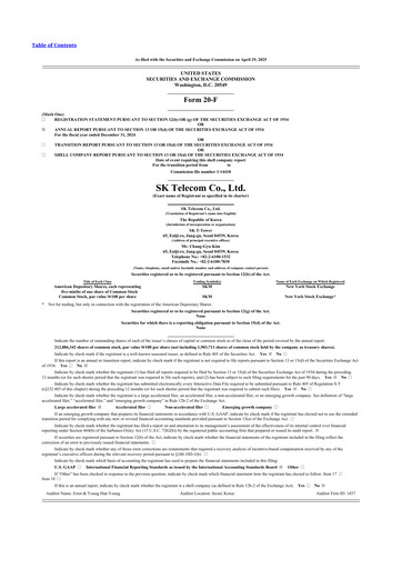 Miniature SK Telecom 20-F Rapport annuel 2024