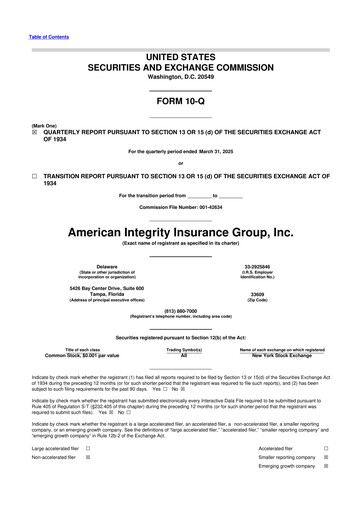 Thumbnail American Integrity Insurance Group 10-Q Quarterly Report FY2025 