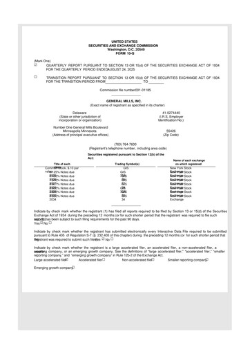 Thumbnail General Mills 10-Q Quarterly Report FY2026 