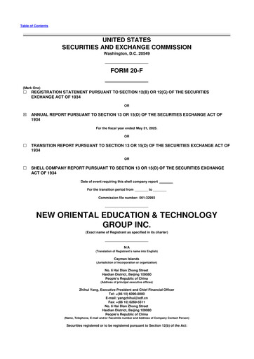 Thumbnail New Oriental 20-F Annual Report 2025