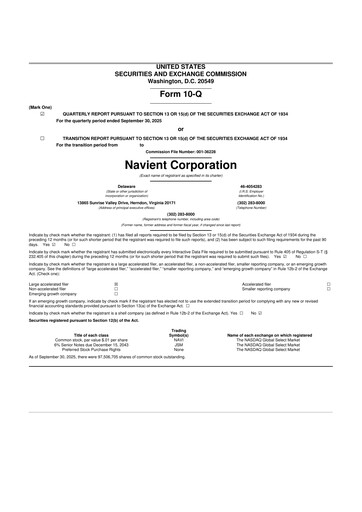 Thumbnail Navient 10-Q Quarterly Report FY2025 