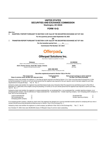 Thumbnail Offerpad 10-Q Quarterly Report FY2025 