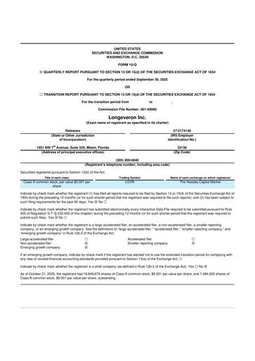 Thumbnail Longeveron 10-Q Quarterly Report FY2025 