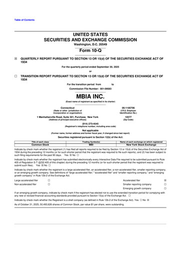 Thumbnail MBIA 10-Q Quarterly Report FY2025 