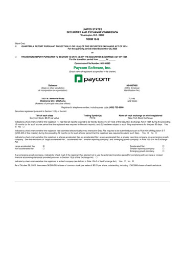 Thumbnail Paycom
 10-Q Quarterly Report FY2025 