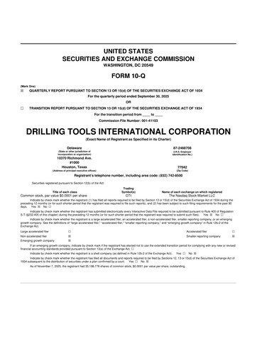 Thumbnail Drilling Tools International 10-Q Quarterly Report FY2025 