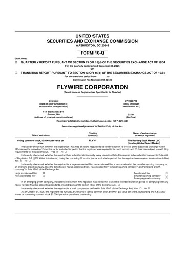 Thumbnail Flywire 10-Q Quarterly Report FY2025 