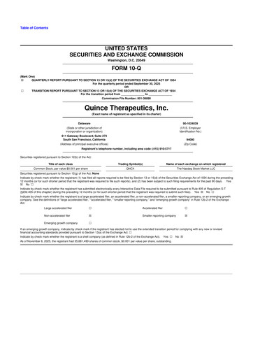 Thumbnail Quince Therapeutics 10-Q Quarterly Report FY2025 