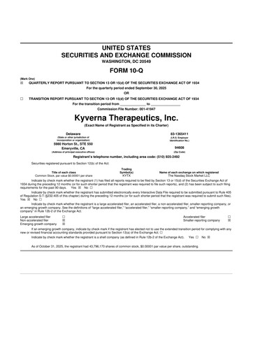 Thumbnail Kyverna Therapeutics 10-Q Quarterly Report FY 