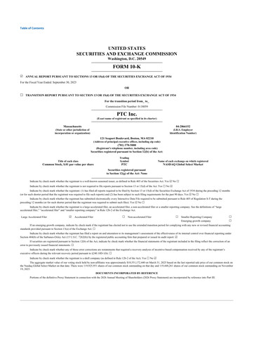 Thumbnail PTC 10-K Annual Report 2025