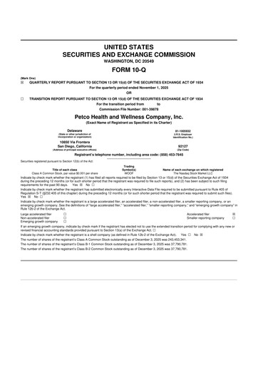 Thumbnail Petco 10-Q Quarterly Report FY2025 