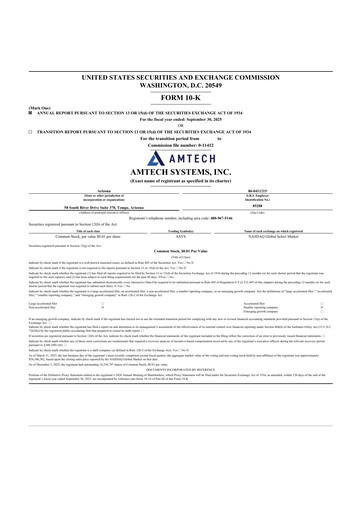 Vorschaubild Amtech Systems 10-K Jahresbericht 2025