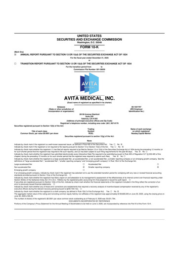 Thumbnail AVITA Medical
 10-K Annual Report 2025
